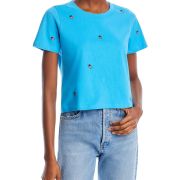 Chaser Women’s Crop Cotton Tee T-Shirt Top B4HP $79