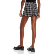 Aqua Women’s Tweed Shorts Black S B4HP $68