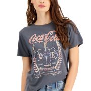 Grayson Thread Black Women’s Juniors’ Coca-Cola Graphic T-Shirt Grey XS B4HP