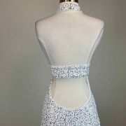 Aqua Women’s Sequined Evening Gown White M B4HP NO TAGS