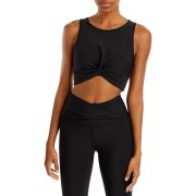 Aqua Women’s Twist Front Longline Sports Bra Black XS B4HP