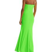 Aqua Women’s Scuba Crepe Strapless Gown Green B4HP $278