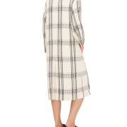 Vince Camuto Women’s Plaid Single Button Coat Beige Small B4HP $159