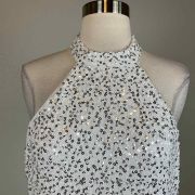 Aqua Women’s Sequined Evening Gown White M B4HP NO TAGS