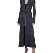 L’Agence Women’s Marija Duster Cardigan Black M Missing Belt B4HP $495