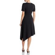 Karl Lagerfeld Paris Women’s Ponte Asymmetric Dress Black Size 4 B4HP $138