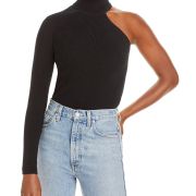 Bardot Women’s Asymmetric Knit Turtleneck Black XS B4HP $79