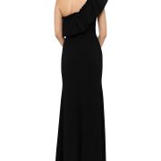 Aqua Women’s One Shoulder Ruffle Gown Black Size 0 B4HP $288