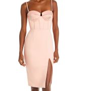 Lavish Alice Women’s Corset Sheath Dress Pink B4HP