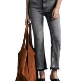 Rag & Bone Women's Casey High Rise Ankle Flare Jeans in Harley Grey B4HP $255