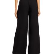 Aqua Women’s High Rise Double Pleat Trouser Wide Leg Pants Stone Black B4HP $78