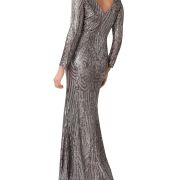 Adrianna Papell Women’s Sequined Mermaid Gown Silver Size 14 B4HP $249