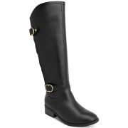 KAREN SCOTT Women’s Leandraa Extra Wide-Calf Riding Boots Black Siz 8.5W WC B4HP