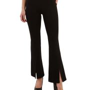 BCX Women’s Juniors’ Pull-On Ponte Slit-Hem Pants Black M B4HP