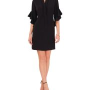 Vince Camuto Women’s Flutter Sleeve Dress Black XS B4HP $89