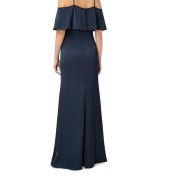 Aidan Mattox Women’s Cold Shoulder Gown Blue Size 14 B4HP