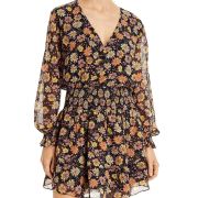 Aqua Women’s Chantal Floral Print Dress Multi Color S B4HP $88