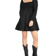 Steve Madden Women’s Daniella Cotton Dress Black M B4HP $79