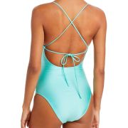 Aqua Swim Women’s Ruched Underwire Beachwear One-Piece Swimsuit Small B4HP $98