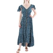 Tiare Hawaii Women’s New Moon Cover Up Maxi Dress Blue One Size B4HP $135