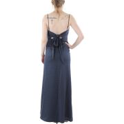 Aqua Women’s Tie Back Gown Blue Size 14 B4HP $278