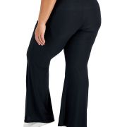 Derek Heart Women’s Trendy Plus Size Pull-On Flare Pants Black 3X B4HP