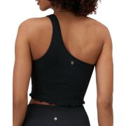 Spiritual Gangster Women’s Luna One Shoulder Crop Top Black B4HP