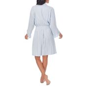 Eileen West Women’s Seersucker Striped Wrap Robe Blue S B4HP