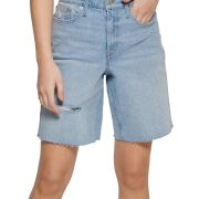 CALVIN KLEIN JEANS Petite High Rise 90s Fit Jean Shorts 25P W26 B4HP