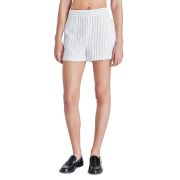 Steve Madden Women’s Jessa Striped High-Waist Shorts XS Ivory Slash Pockets B4HP