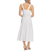 Vince Camuto Women’s Button Front Sleeveless Midi Dress White B4HP $139