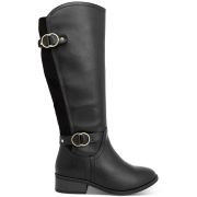 KAREN SCOTT Women’s Leandraa Extra Wide-Calf Riding Boots Black Siz 8.5W WC B4HP