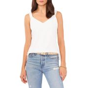 Vince Camuto Women’s Ruffle Strap Rumple Tank Top White S B4HP $59