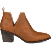 JOURNEE COLLECTION Women’s Lola Cut Out Dress Booties Brown Size 8 M B4HP