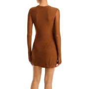 AFRM Women’s Lasso Rhinestone Mini Dress Brown M B4HP $108