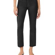 DL1961 Women’s Mara Mid Rise Ankle Straight Leg Jeans Black Size 24×27 B4HP $209