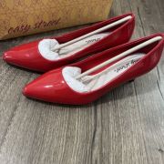 Easy Street Women Pointe Slip-On Pumps Red with Defect sz 7.5 M B4HP