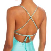 Aqua Swim Women’s Ruched Underwire Beachwear One-Piece Swimsuit Small B4HP $98