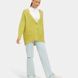 UGG Women's Jaelyn Boyfriend Cardigan Green B4HP $168