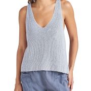 Splendid Women’s Deirdre Tank Top Sweater Blue L B4HP $118