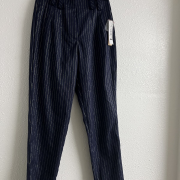 Aqua Women’s Tie Waist Pants Navy S B4HP $78 MISSING BELT