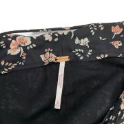 Free People Women’s Black Floral Maxi Side Slit Skirt Size 6 Summer B4HP NO TAGS