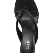 BAR III Women’s Corteta Thong Ball-Heel Sandals Black 10 M Faux Leather B4HP