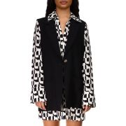 Sanctuary Women’s Gilet Notched Collar Vest Blalck M B4HP $149