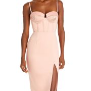 Lavish Alice Women’s Corset Sheath Dress Pink B4HP