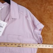 Splendid Short Sleeve Paige Shirt Pink Small Oversized Button Up Shirt $128 B4HP