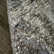 Aqua Women’s Sequin Twist Mini Skirt Silver XL B4HP $78 Defective Sequin Missing