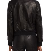 Rag & Bone Women’s ICONS Andrea Lamb Leather Jacket Black XXS B4HP $1095