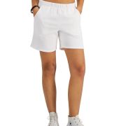 Hippie Rose Women’s Juniors’ Boyfriend Sweat Shorts White M B4HP