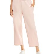 Eileen Fisher Organic Cotton French Terry Straight Pants Powder Size XL B4HP